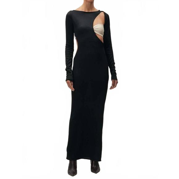 NEW BOABAB frida dress in black dress cream top